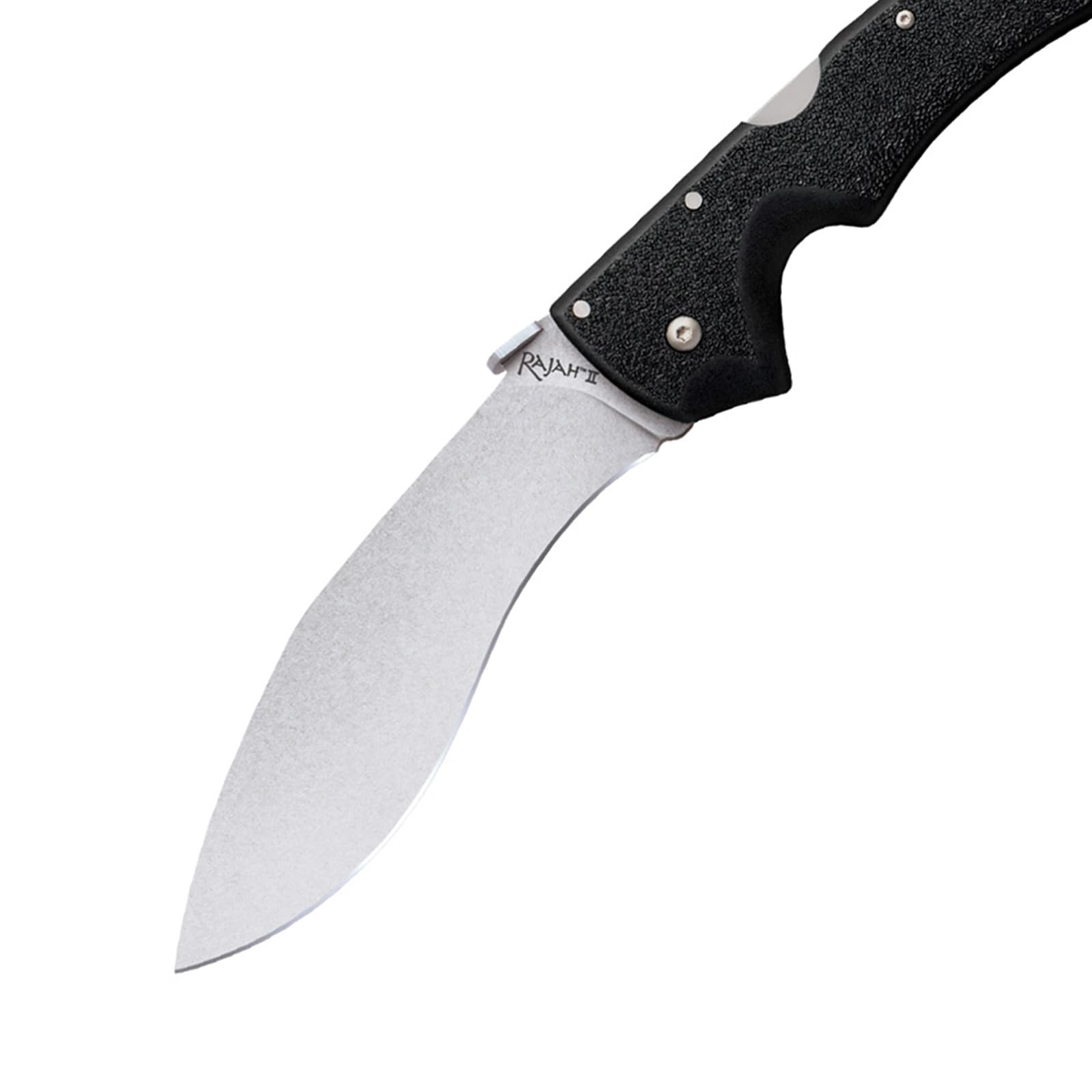 Cold Steel Rajah ll AUS10A Japanese 6" Blade 8" Griv-Ex Handle Tactical Folding Knife with Tri-Ad Lock, Ambidextrous Pocket/Belt Clip