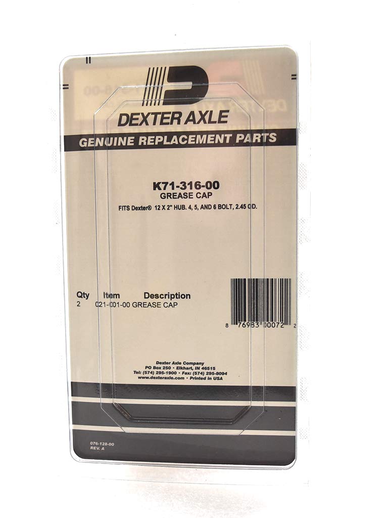 Axle Dexter K7131600 Grease Cap