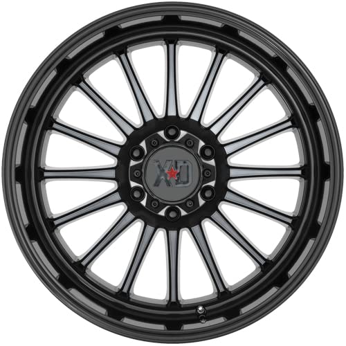 Xd857 Wheels Whiplash Gloss Black with Gray Tint Alloy Steel Wheel (20 x 9. inches /8 x 125 mm, 0 mm Offset)