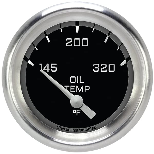 AX228GAPF Classic Instruments AutoCross Gray 2-5/8" Oil Temperature Gauge