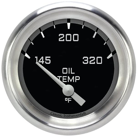 AX228GAPF Classic Instruments AutoCross Gray 2-5/8" Oil Temperature Gauge