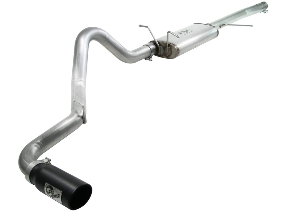 MACH Force XP aFe 49-43043-B Stainless Steel Cat-Back Exhaust System with Black 3" Tip for Ford F-150 V8 4.6/5.4L