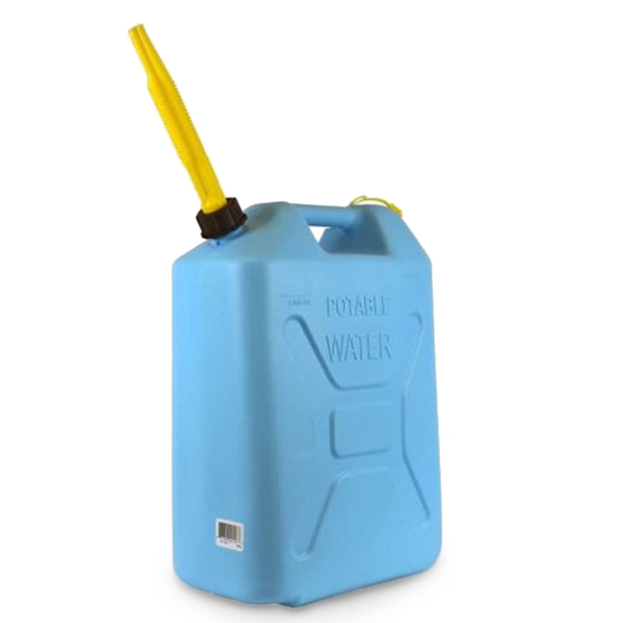 Scepter Water Can with Spout Easy-Pour for Camping/Emergency/Off-Road, 5 Gallon, Blue