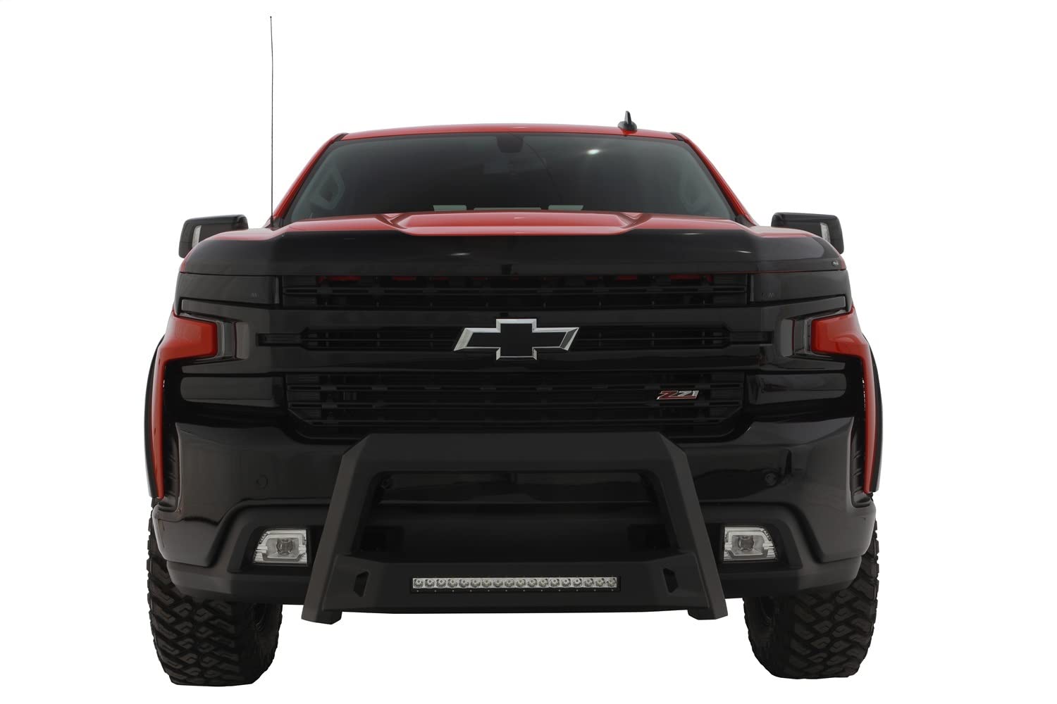 Lund RealTruck 86521214 Revolution Bull Bar with Integrated LED Light Bar, Black Steel for 2007+ GM Trucks & SUV's