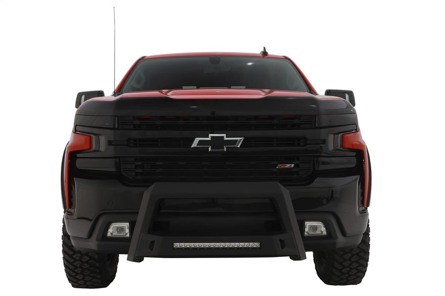 Lund RealTruck 86521214 Revolution Bull Bar with Integrated LED Light Bar, Black Steel for 2007+ GM Trucks & SUV's