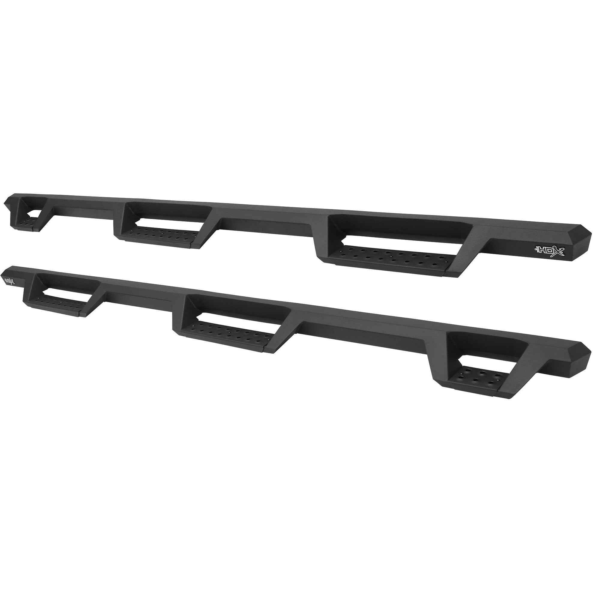 Westin HDX 56-534025 Drop Wheel to Wheel Nerf Bars fits 2017-2022 F250 F350 Crew Cab 6'75" Bed Textured Black Pair