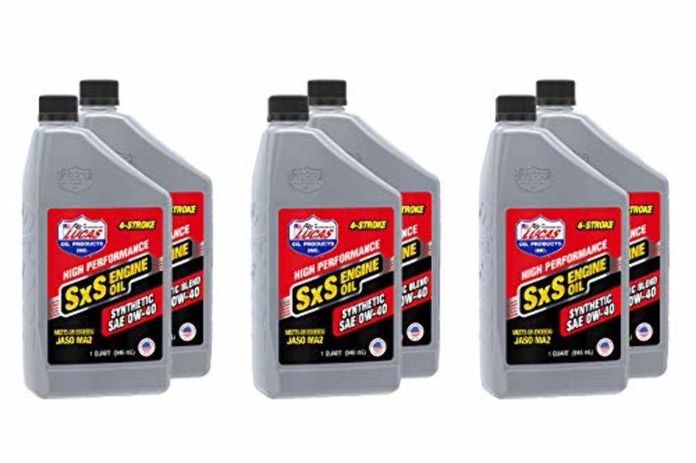Synthetic SAE 0W-40 Lucas Oil SXS Engine Oil/Quart
