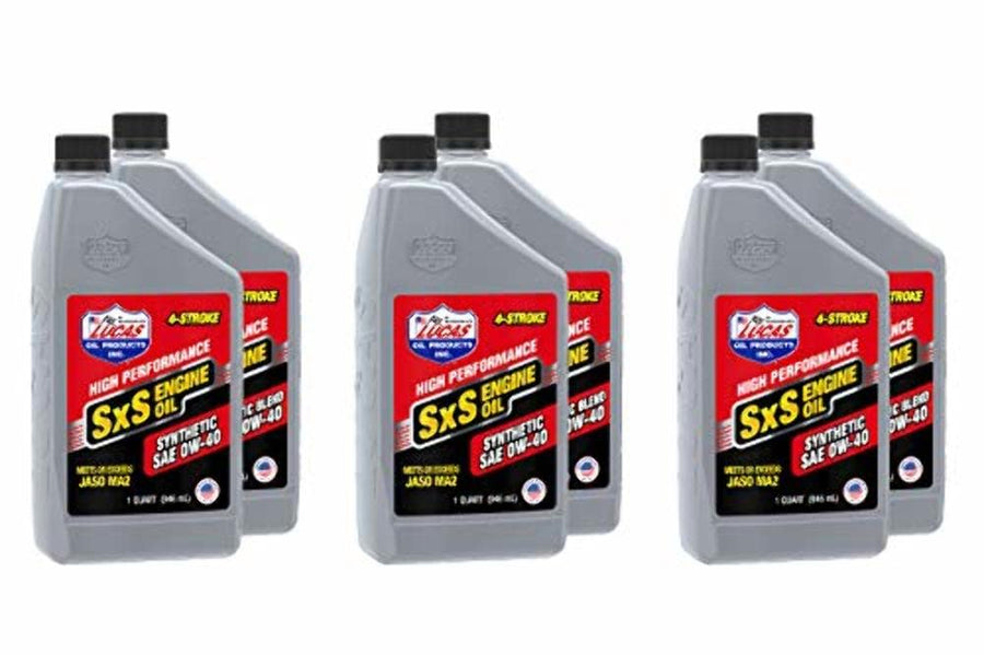 Synthetic SAE 0W-40 Lucas Oil SXS Engine Oil/Quart