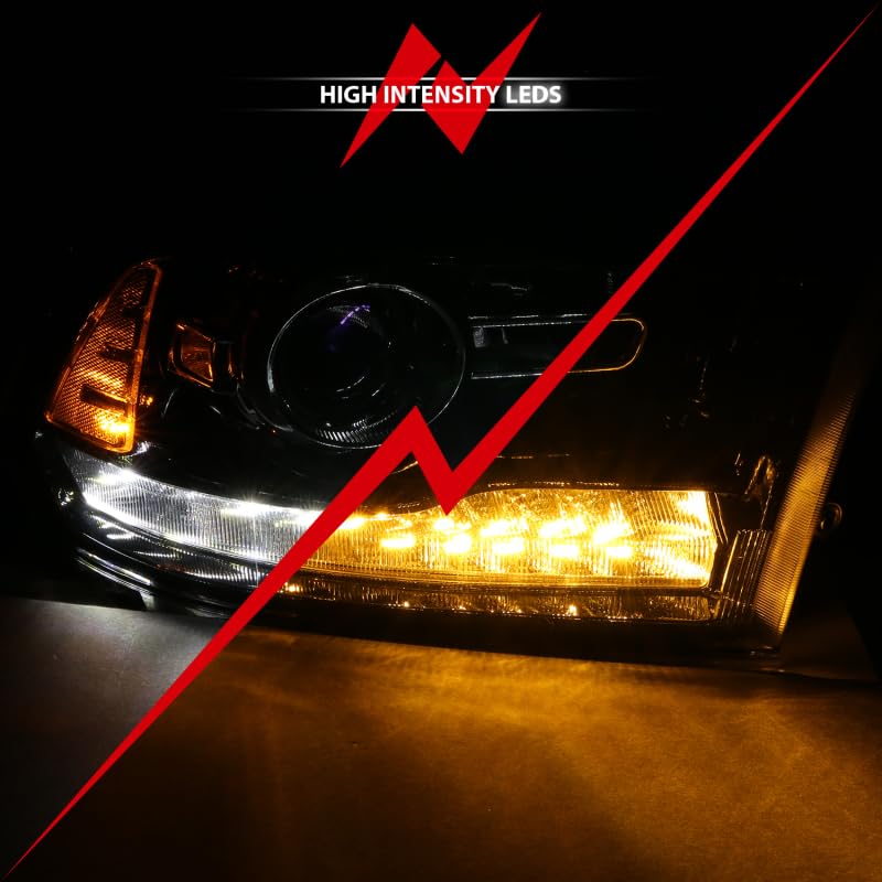 Projector Headlamps ANZO USA 111439 Fits Dodge Ram 1500