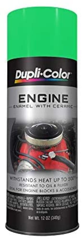 Engine Enamel Dupli-Color With Ceramic Grabber Green 12 Oz. Aerosol - Lot of 6