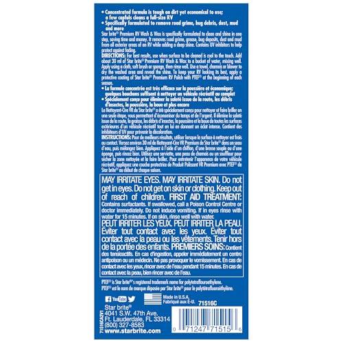 071516PC Star Brite Rv Wash & Wax 16 Oz.