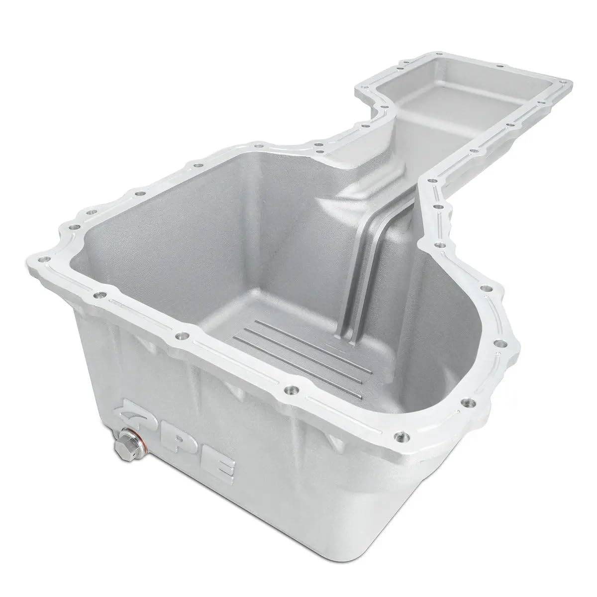 Heavy Duty PPE Deep High Capacity Aluminum Engine Oil Pan 114053120 Compatible with 2020-2024 GM 6.6L Duramax Diesel (Raw)
