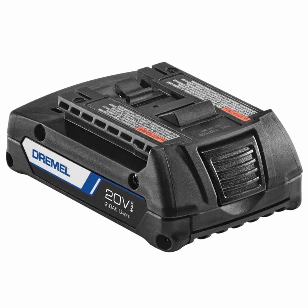 Dremel Cordless MM20V-02 20v Max Lithium-Ion Multi-Tool Kit with Three Accessories, Two Batteries, One Charger, Dust Adapter and Storage Bag