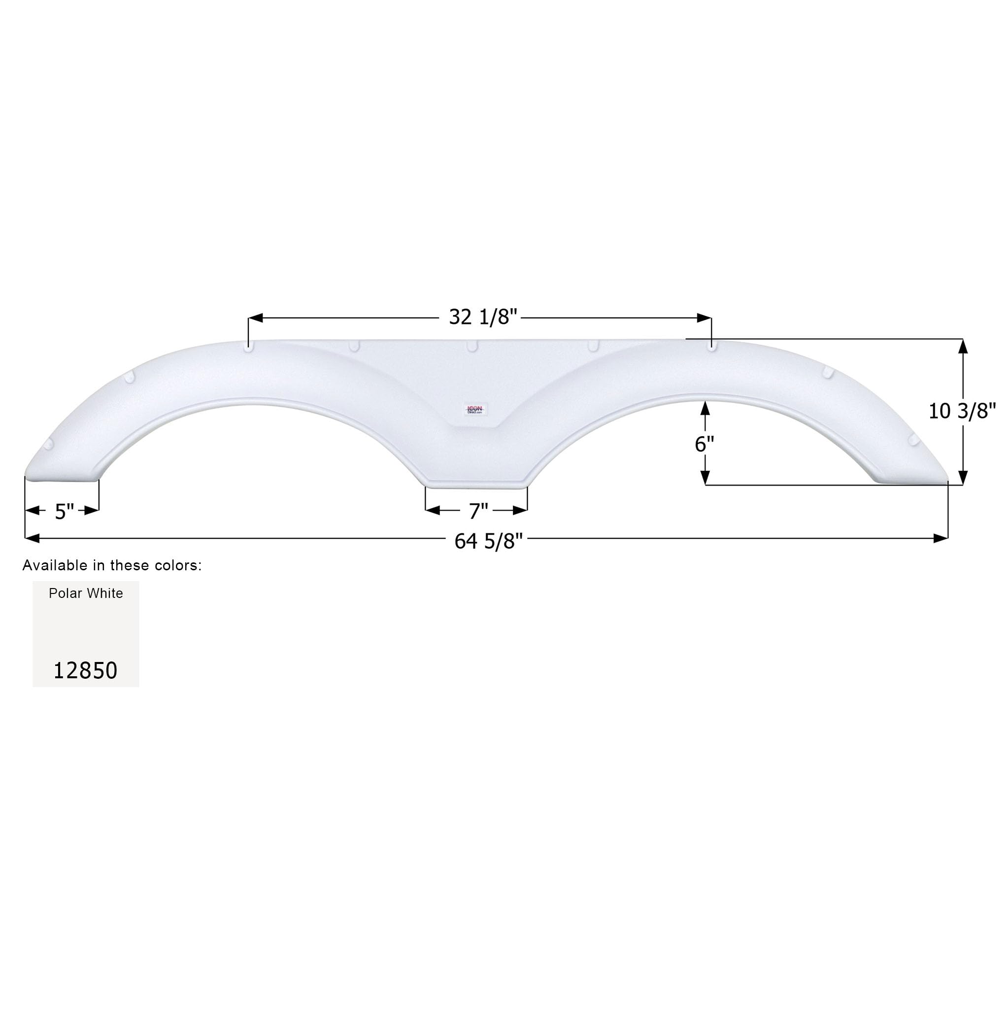Fender Skirt ICON, Tandem, Cruiser, FS2850, Polar White