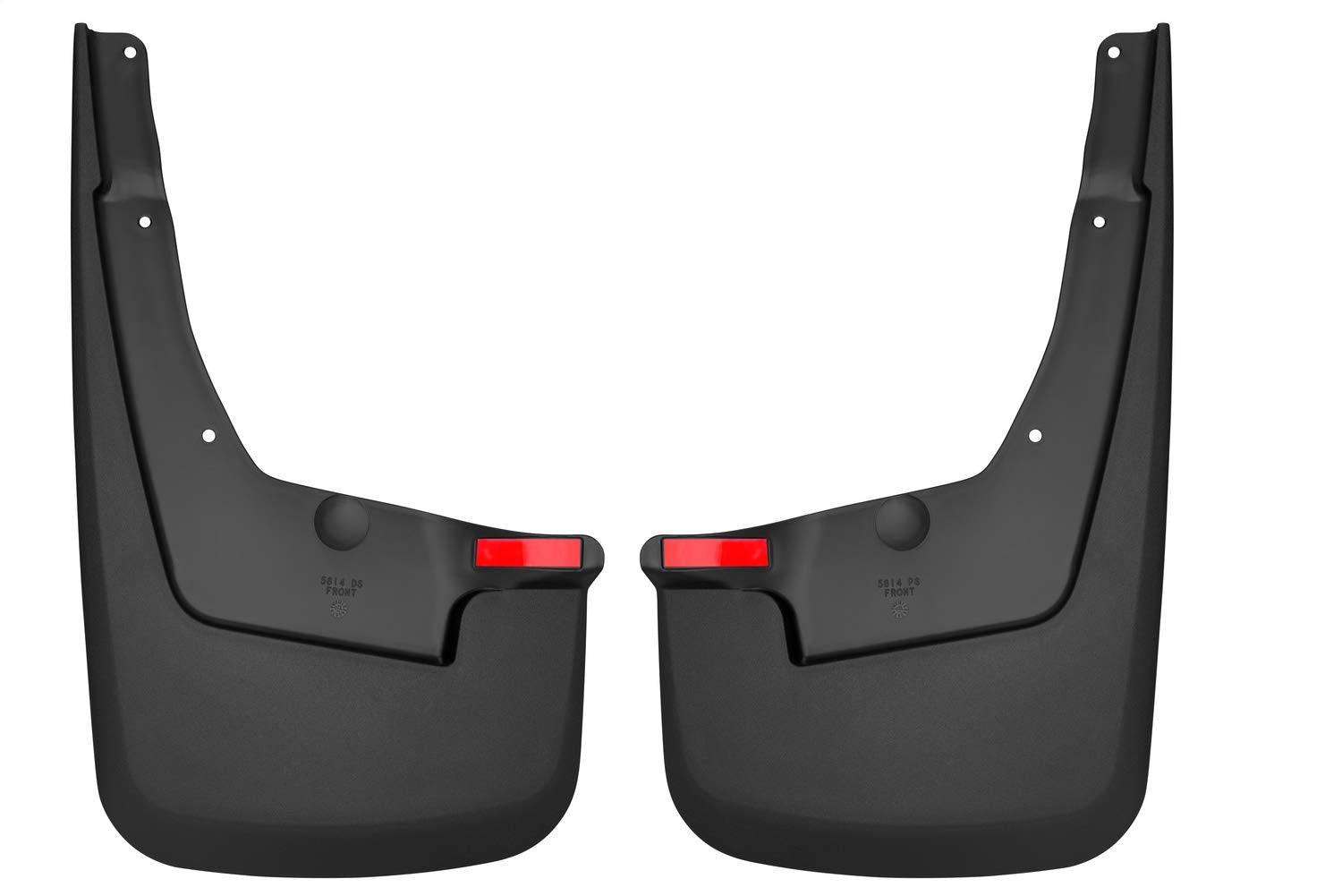Husky Liners Mud Guards Custom | Fits 2019-2026 Dodge Ram 1500 w/Out OEM Fender Flares | Front Set, 2-pc Black - 58141