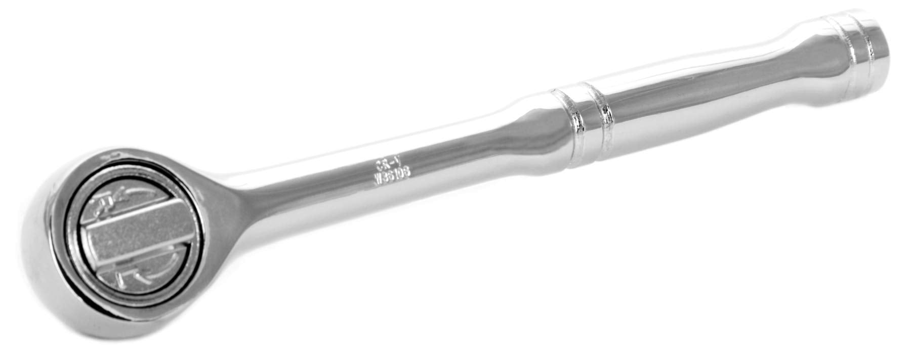 W36106 Performance Tool Quick Release Ratchet with Chrome Vanadium Alloy Steel Construction, Polished Nickel Chrome Plated Finish and 43 Gear Teeth