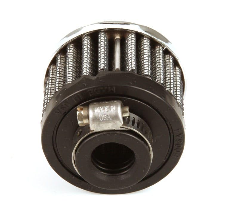 K&N Air Filter/ Breather Vent: High Performance, Premium, Washable, Replacement Engine Filter: Flange Diameter: 0.625 In, Filter Height: 1.5 In, Flange Length: 0.4375 In, Shape: Breather, 62-1340