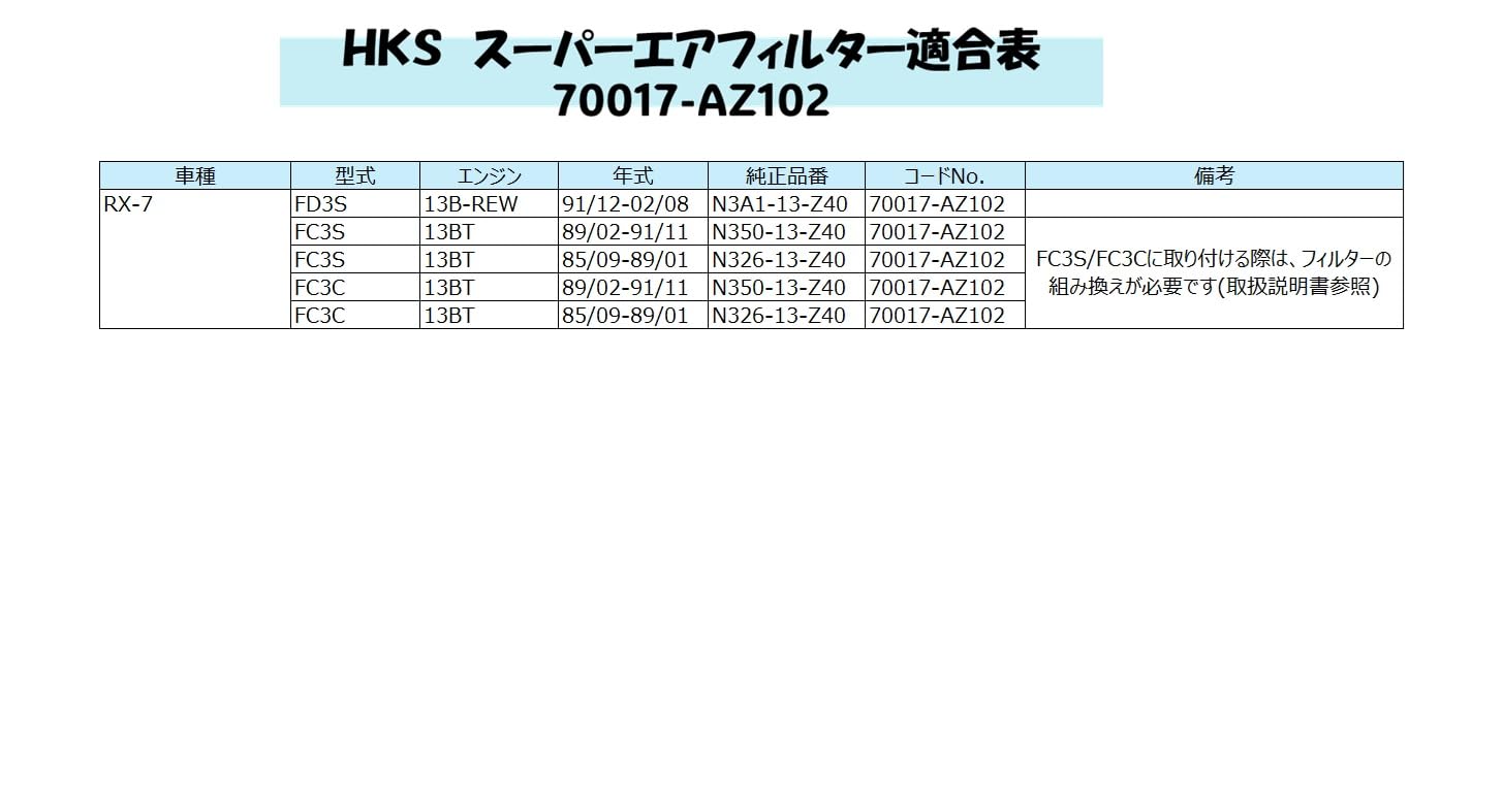 70017-AZ102 HKS