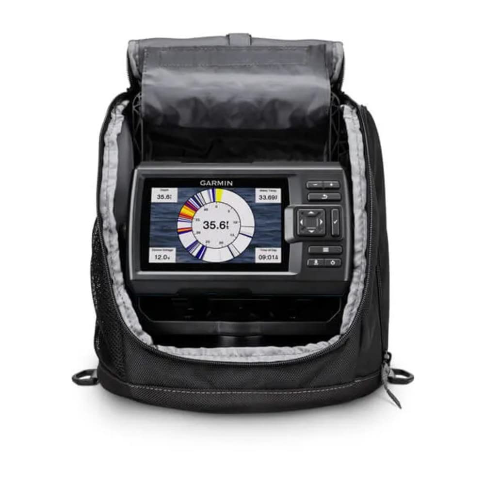 Portable Garmin Striker Vivid 5cv Ice Fishing Bundle w/GT8HW-IF