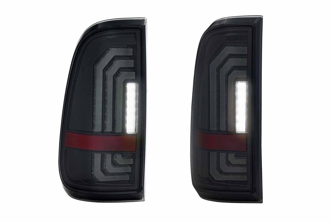 Morimoto XB LED Taillights Super Duty Fits Ford 99-16, Plug and Play Smoked Taillight Assemblies (Smoked)