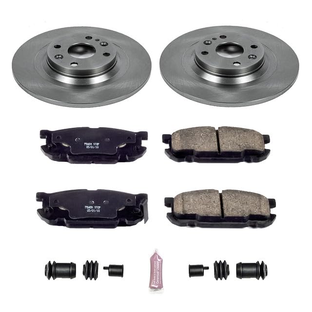 Power Stop Autospecialty KOE5267 Rear Replacement Brake Kit-OE Brake Rotors & Ceramic Brake Pads For Mazda Miata 2001-2005 [Model Specific]