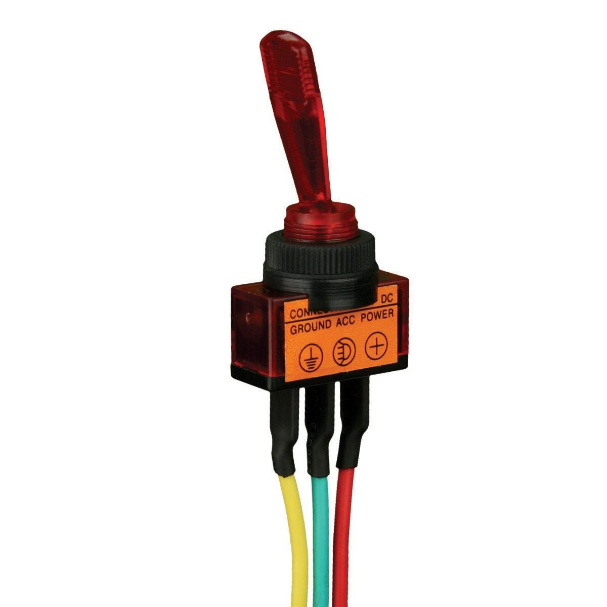 Toggle Switch Install Bay Illuminated Green Wired 6 Inch 5 Pack- IBITSG
