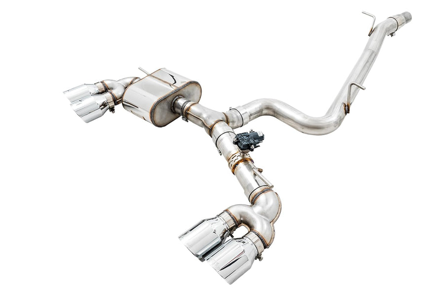 Mk7 Golf R AWE Tuning SwitchPath Exhaust w/Chrome Silver Tips 102mm - 3025-42064
