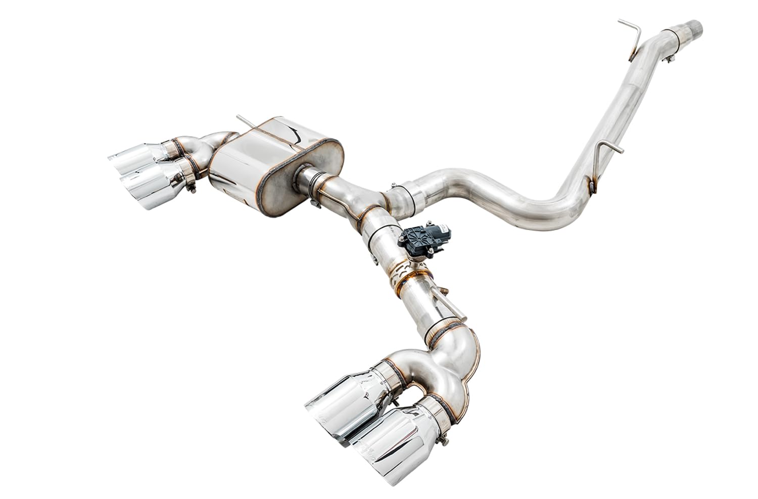 Mk7 Golf R AWE Tuning SwitchPath Exhaust w/Chrome Silver Tips 102mm - 3025-42064