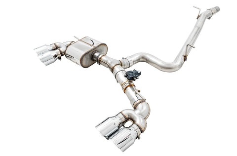 Mk7 Golf R AWE Tuning SwitchPath Exhaust w/Chrome Silver Tips 102mm - 3025-42064