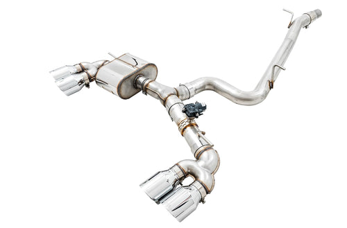 Mk7 Golf R AWE Tuning SwitchPath Exhaust w/Chrome Silver Tips 102mm - 3025-42064