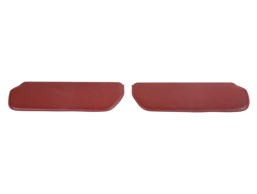 Foam Backed Vinyl Brothers Trucks 05-340 Sunvisors - Red - Pair