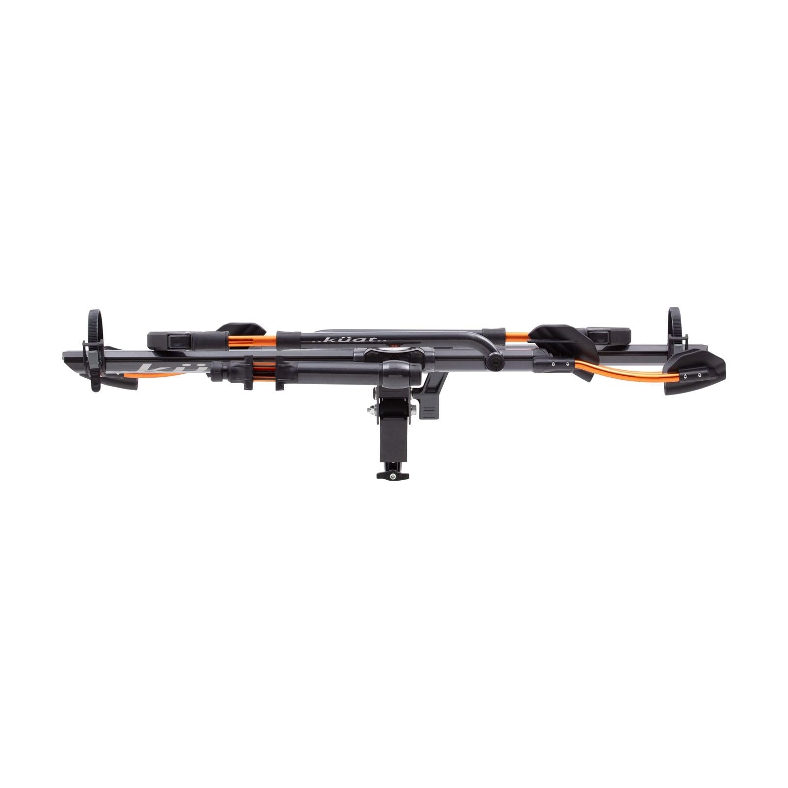 2-Bike Hitch Rack KUAT NV 2.0-1.25" | Robust 2-Bike Rack with Trail Doc for Riders & Cyclists | Rugged All-Metal Construction | E-Bike Compatible | Easy Installation, Gray Metallic/Orange Anodize