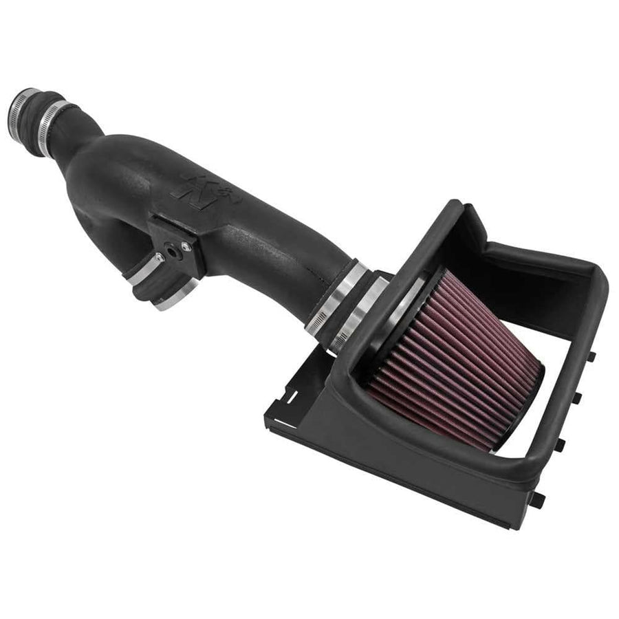 Cold Air Intake System K&N: High-Flow Air Filter, Increase Performance & Towing: Compatible with 2015-2017 Ford/Lincoln: Expedition, Navigator, 57-2595