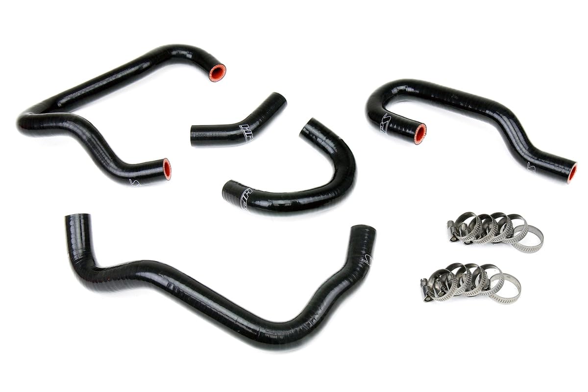Black HPS 57-1415-BLK Silicone Heater Hose Kit (Coolant)