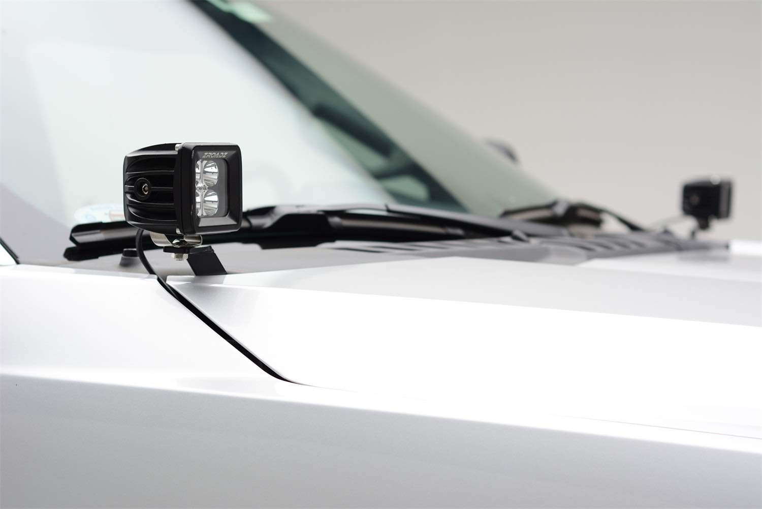 ZROADZ Hood Hinge LED Kit Z365471-KIT2, 2x 3 Inch LED Pod Lights, Black