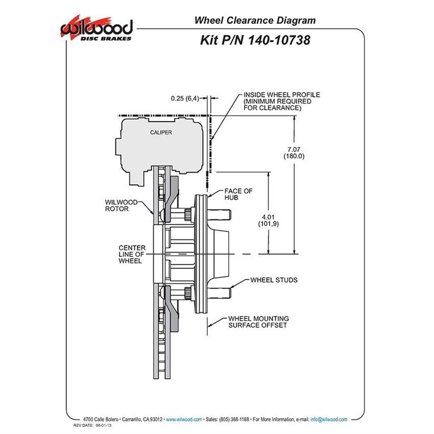 Red DP6A Front Hub Kit,12.19"