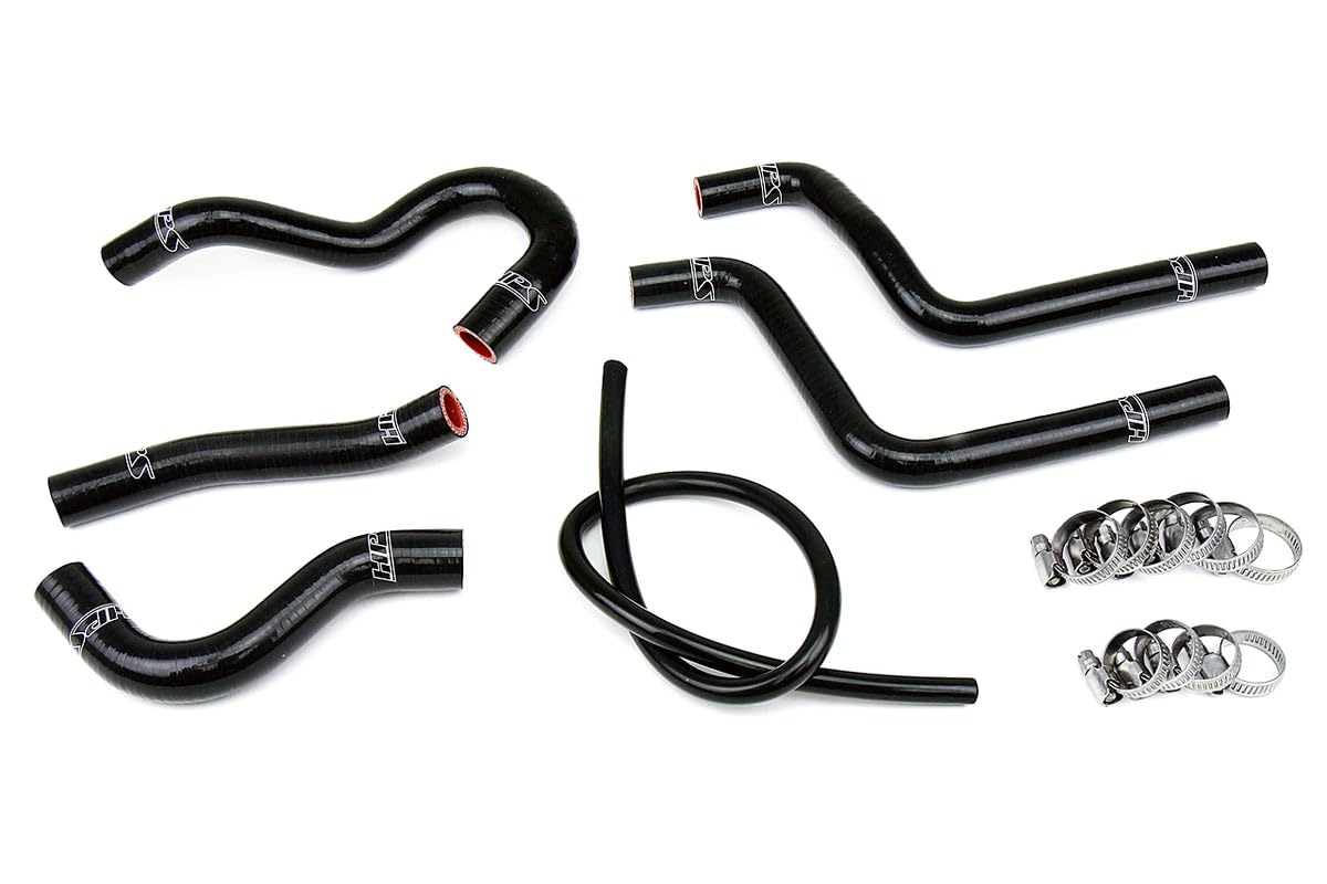 Black HPS 57-1372-BLK Silicone Radiator Coolant Hose Kit