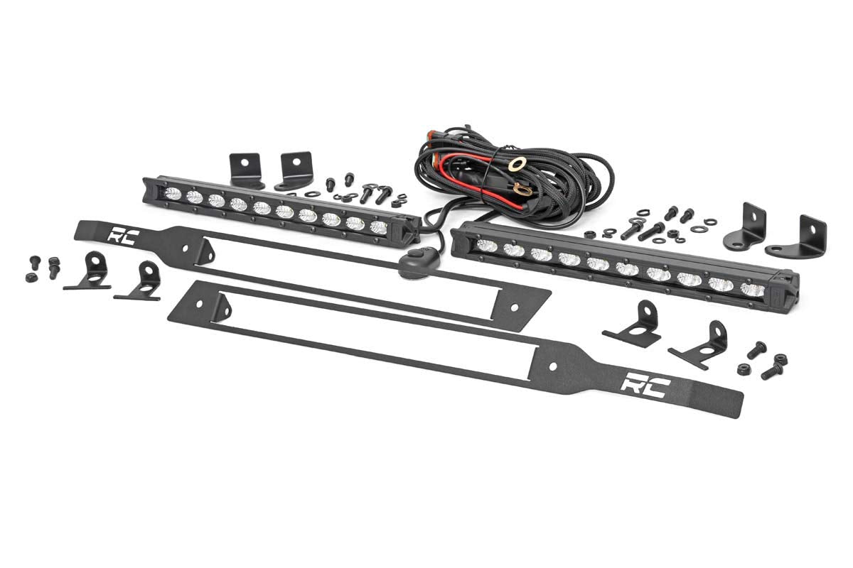 10" Rough Country Black Series LED Grille Kit for 19-22 Silverado 1500-70817