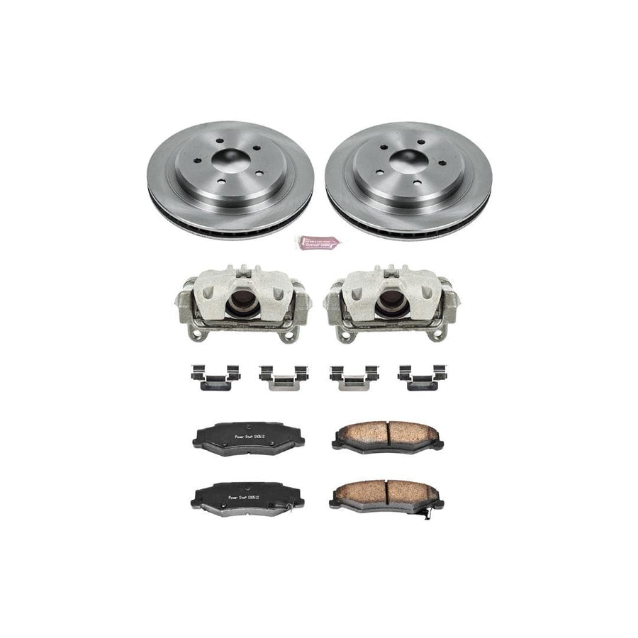 Power Stop KCOE1563 1-Click OE Replacement Brake Kit with Calipers For Cadillac XLR 2004-2009, Chevrolet Corvette 1997-2013 [Model Specific]