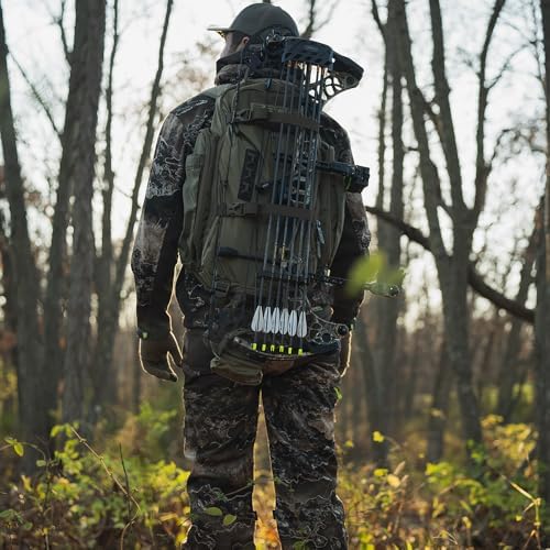 Day Pack BOG Bag with Detachable Carry Boot and Rain Cover, Lightweight Ripstop, Heavy-Duty, Large Capacity, For Hunting, Outdoors, EDC