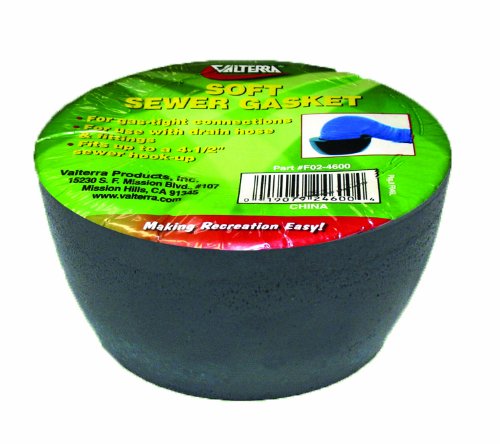 4" x 3" Valterra F02-4600 Soft Sewer Sponge Ring, Black