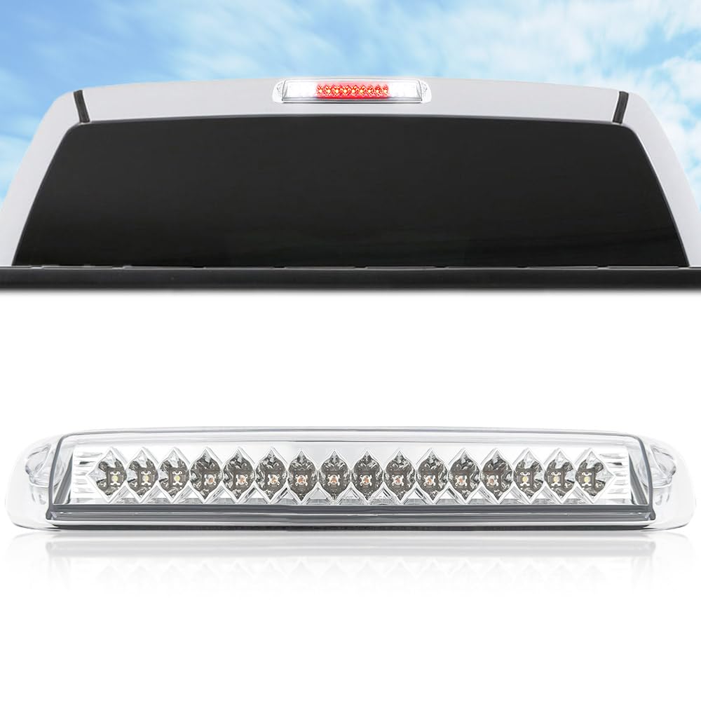 RECON - Clear 3rd Brake Light Kit Fits 1999-2006 GMC Sierra & Chevy Silverado 1500/2500/3500 models Red & White LED Lights - Clear Lens