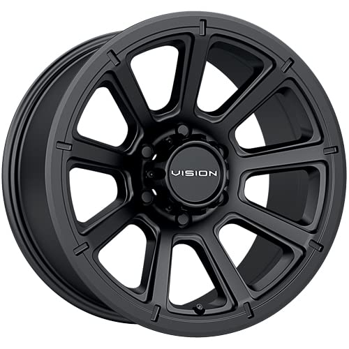Custom Wheel Vision 353 TURBINE - 20x9, 18 Offset, 6x135 Bolt Pattern, 87.1mm Hub - Matte Black Rim