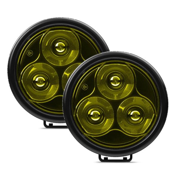Vision X Lighting Cannon Race 3 Pair of SPOT Selective Yellow W/Harness