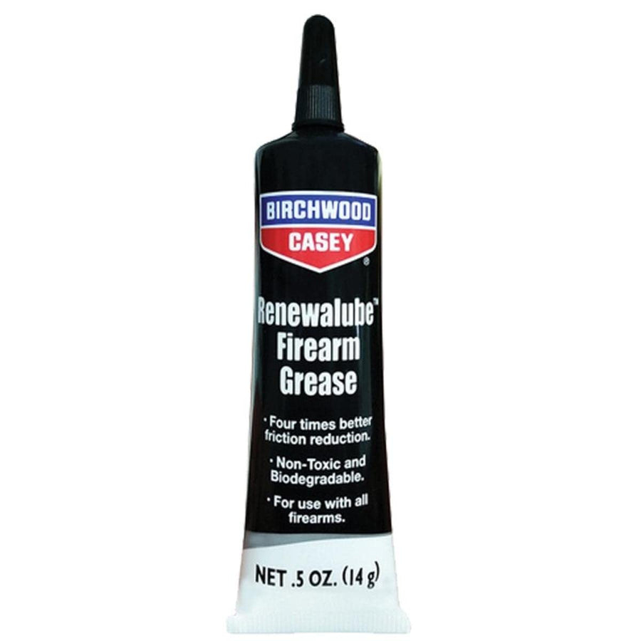 Renewalube Birchwood Casey Bio Gun Grease, 0.5oz Tube | Long-Lasting Water-Resistant Gun Lubricant for Reduction of Friction and Metal Surfaces Protection