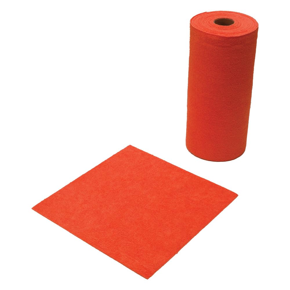 Rolla-Fiber Towels Magna Shine Microfiber Washable Roll of Microfiber Towels Tearable and Reusable Wash up to 50 Times