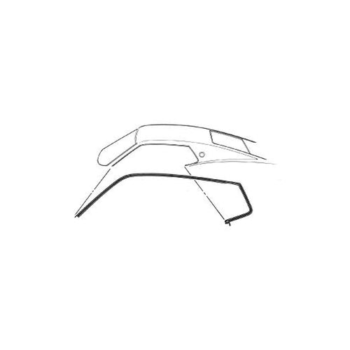 C9ZZ-6351222-3C Scott Drake Roof Rail Weatherstrip Fastback