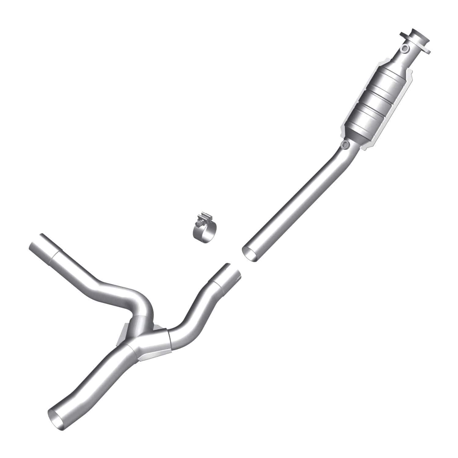 Large MagnaFlow Stainless Steel Direct Fit Catalytic Converter 93420