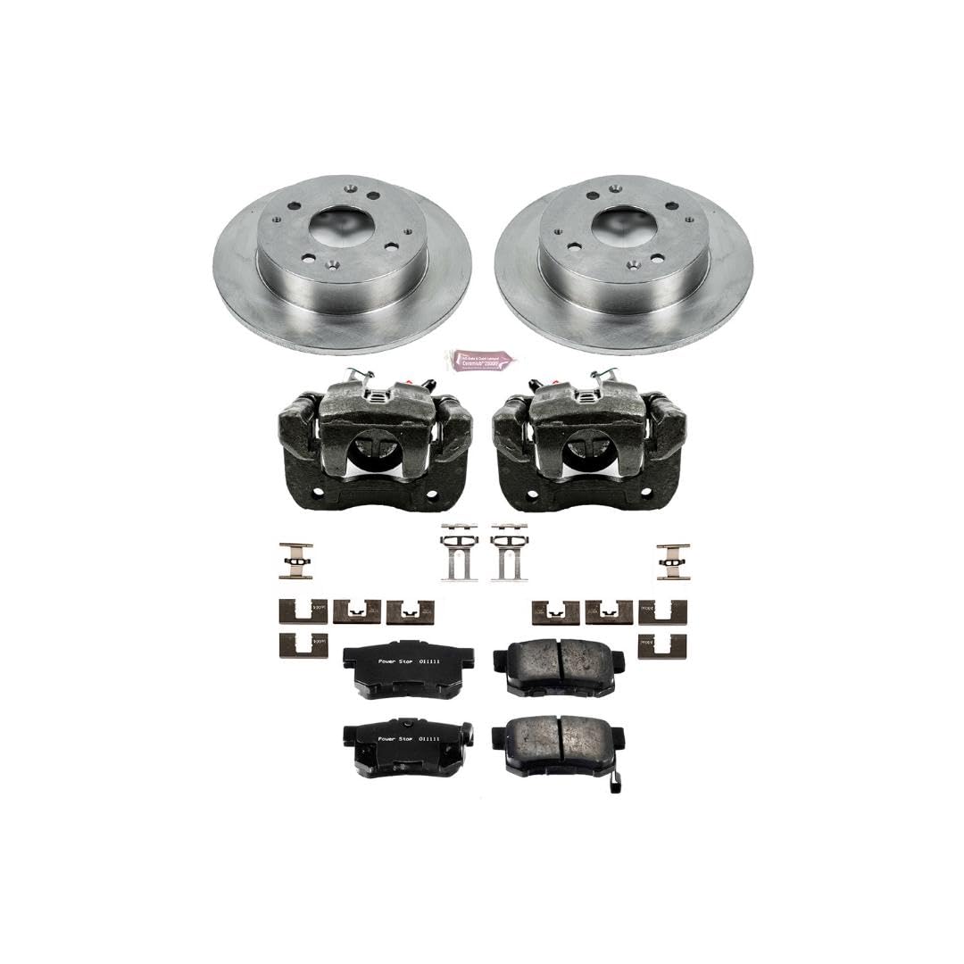 Power Stop KCOE1244 1-Click Autospecialty OE Replacement Brake Kit with Calipers For Honda Accord 1998-2002 [Model Specific]