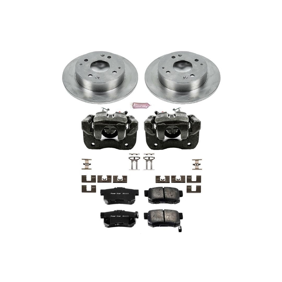 Power Stop KCOE1244 1-Click Autospecialty OE Replacement Brake Kit with Calipers For Honda Accord 1998-2002 [Model Specific]
